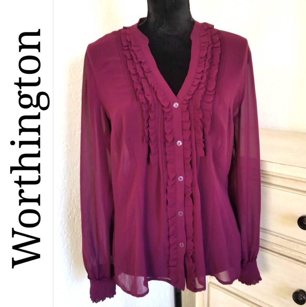 Long sleeve blouse ll Worthington